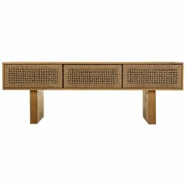 Mesa auxiliar Alexandra House Living Marrón Cuerda Madera de abeto Madera de Paulonia 36 x 45 x 130 cm