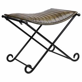 Banqueta Alexandra House Living Verde Cuero Metal Hierro 45 x 45 x 52 cm Precio: 133.0395005929. SKU: B14KAZHW4T