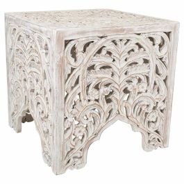 Mesa de Centro Alexandra House Living Blanco Madera de mango 45 x 45 x 45 cm Precio: 98.61500014519999. SKU: B14E3C9VRS