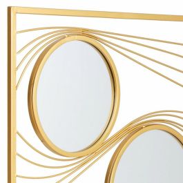 Espejo de pared Alexandra House Living Oro Metal Hierro Espejo 2 x 96 x 61 cm