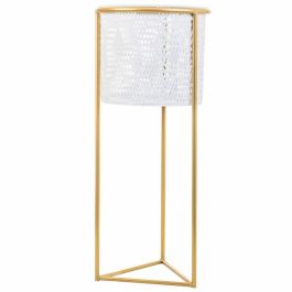 Macetero Alexandra House Living Blanco Metal Hierro 26 x 45 x 26 cm