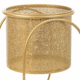 Set de Maceteros Alexandra House Living Oro Metal Hierro 26 x 178 x 26 cm 2 Piezas