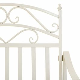 Silla mecedora Alexandra House Living Blanco Hierro 24 x 45 x 24 cm