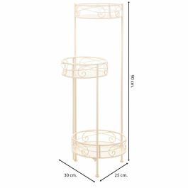 Soporte para Maceta Alexandra House Living Blanco Metal Hierro 25 x 158 x 40 cm