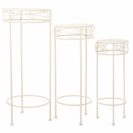 Soporte para Maceta Alexandra House Living Blanco Metal Hierro 28 x 120 x 58 cm