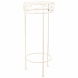 Soporte para Maceta Alexandra House Living Blanco Metal Hierro 28 x 120 x 58 cm