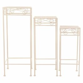 Soporte para Maceta Alexandra House Living Blanco Metal Hierro 28 x 160 x 58 cm