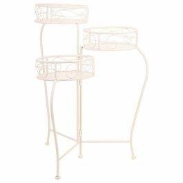 Soporte para Maceta Alexandra House Living Blanco Metal Hierro 34 x 76 x 40 cm