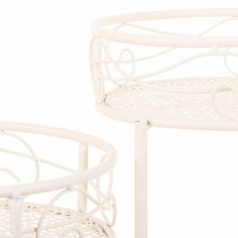 Soporte para Maceta Alexandra House Living Blanco Metal Hierro 34 x 76 x 40 cm