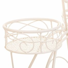 Soporte para Maceta Alexandra House Living Blanco Metal Hierro Bicicleta 28 x 28 x 28 cm