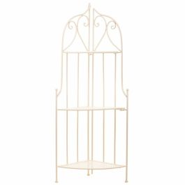 Estantería de Esquina Alexandra House Living Blanco Metal Hierro Forja 30 x 38 x 30 cm