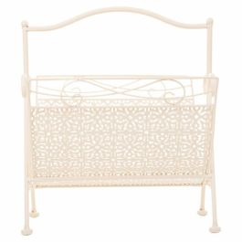 Revistero Alexandra House Living Blanco Forja 36 x 33 x 38 cm