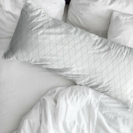 Funda de almohada Decolores Blenheim Blanco 45 x 125 cm Algodón