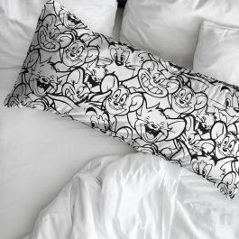 Funda de almohada Tom & Jerry Blanco Negro Multicolor 45 x 110 cm 100 % algodón Precio: 12.94999959. SKU: B17MWDGXDQ
