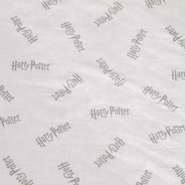 Sábana Bajera Harry Potter Blanco Gris Cama de 90