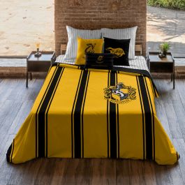 Funda Nórdica Harry Potter Hufflepuff Amarillo Negro Multicolor 175 Hilos 220 x 220 cm Cama de 135/140