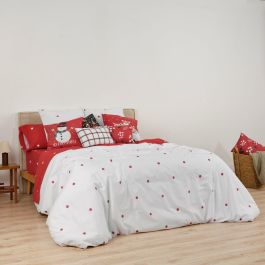 Funda Nórdica Muaré Laponia Blanco 200 x 200 cm Cama de 120