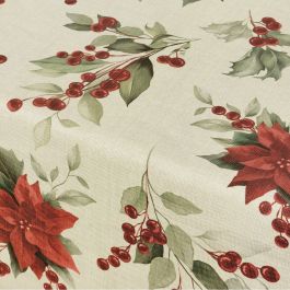 Mantel resinado antimanchas Belum Christmas Rojo Verde Lino 100 x 150 cm