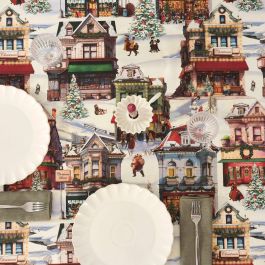 Mantel resinado antimanchas Belum Christmas City 200 x 140 cm