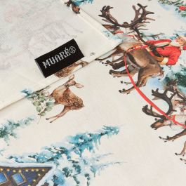 Mantel resinado antimanchas Belum Christmas Landscape 140 x 140 cm