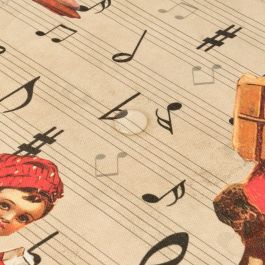 Mantel resinado antimanchas Belum Christmas Sheet Music 200 x 140 cm