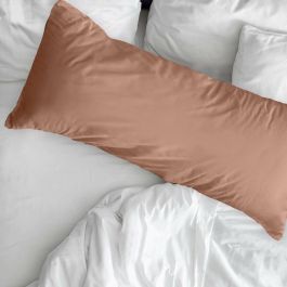 Funda de almohada Decolores Liso Dusty Pink 175 Hilos 45 x 110 cm