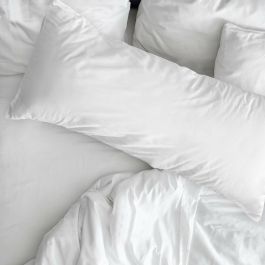 Funda de almohada Decolores Liso Blanco 45 x 110 cm
