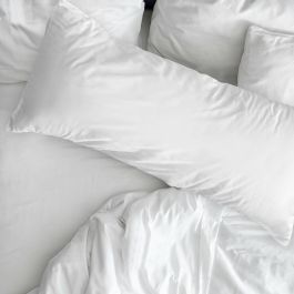 Funda de almohada Decolores Liso Blanco 45 x 125 cm