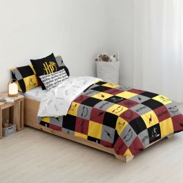 Funda Nórdica Harry Potter Hogwarts Multicolor 175 Hilos 155 x 220 cm Cama de 90