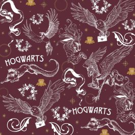 Funda Nórdica Harry Potter Creatures Multicolor 175 Hilos 180 x 220 cm Cama de 105