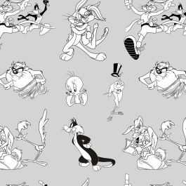 Funda Nórdica Looney Tunes Looney BN Blanco black 220 x 220 cm