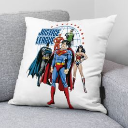 Funda de cojín Justice League Justice Team A Blanco 45 x 45 cm