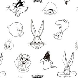 Funda Nórdica para Cuna Looney Tunes Looney B&W 115 x 145 cm