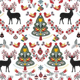 Mantel resinado antimanchas Belum Merry Christmas 100 x 140 cm