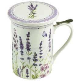 Taza con Filtro para Infusiones Flores Lavanda