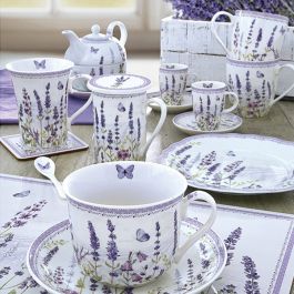 Taza con Filtro para Infusiones Flores Lavanda