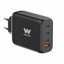 Cargador Gan de Pared Woxter PE26-177/ 3xUSB Tipo-C/ 1xUSB/ + Cable USB Tipo-C/ 100W