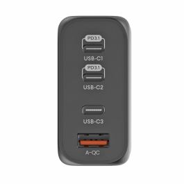 Cargador GaN de Pared Woxter PE26-178/ 3xUSB Tipo-C + Cable USB Tipo-C/ 1xUSB/ 140W