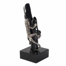 Figura Decorativa Alexandra House Living Negro Plateado Metal Madera de mango Lagarto 17 x 32 x 13 cm Precio: 39.3249998064. SKU: B1EKKNFY8V