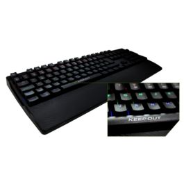 TECLADO MECÁNICO GAMING KEEP-OUT F115 - 105 TECLAS MECANICAS - 12 TECLAS MULTIMEDIA - RETROILUMINACION RGB - MEMORIA INTERNA - CABLE USB 1.8M TECLADO MECÁNICO GAMING KEEP-OUT F115 - 105 TECLAS MECANICAS - 12 TECLAS MULTIMEDIA - RETROILUMINACION RGB - MEMORIA INTERNA - CABLE USB 1.8M