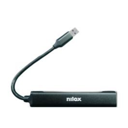 Hub USB 4 Puertos Nilox NXHUB401 Negro Precio: 7.95000008. SKU: S7776060