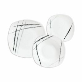 Vajilla Inde Scratch 18 Piezas Porcelana Cuadrado (2 Unidades) Vajilla Inde Scratch 18 Piezas Porcelana Cuadrado (2 Unidades)