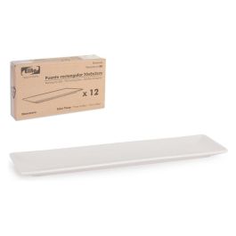 Fuente rectangular Ivory Brillo 30x8 cm Elite - La Mediterranea (24 Unidades) Precio: 63.99081612. SKU: B1JF95ZGN9