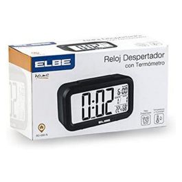 Reloj Despertador ELBE RD-668 LCD 4,4" Negro
