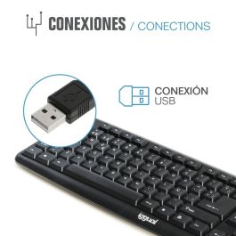 Teclado iggual CK-BASIC-105T QWERTY USB Negro Español Mono (1 Pieza)