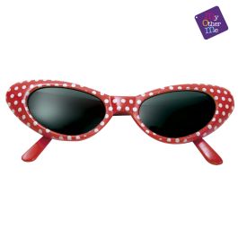 Gafas años 50 rojas talla única