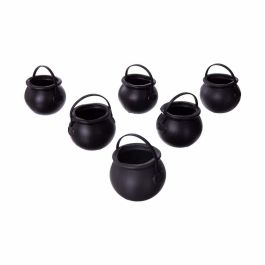 Decoración para Halloween My Other Me Mini Cauldrons Negros Con asas (6 uds) (5 x 7 x 7 cm) Precio: 7.95000008. SKU: S8605481