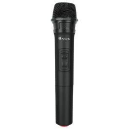 Micrófono Karaoke VARIOS ELEC-MIC-0013 261.8 MHz 400 mAh Negro Blanco