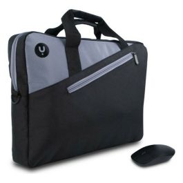 Maletín + Ratón Inalámbrico Monray Master Kit para Portátiles hasta 15.6"/ Negro