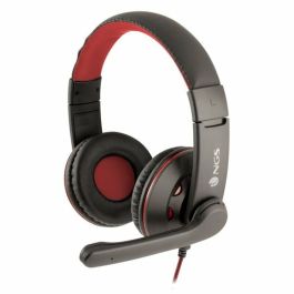 Auricular con Micrófono Gaming NGS NGS-HEADSET-0212 PC, PS4, XBOX, Smartphone Negro Rojo